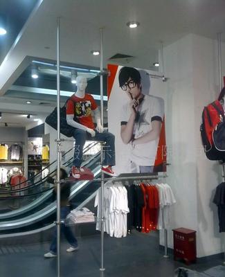 展示架、服装展具、商业道具、天地柱、展架(图)