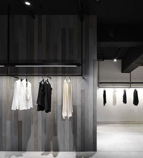 服装展示架装修图片效果图