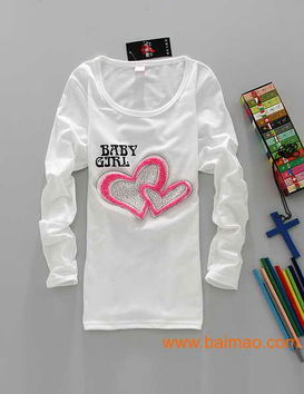 网上批发大众服饰长袖T恤与鞋帽 厂家直供,价格优势显著